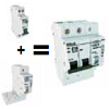 Любой дифавтомат можно собрать на месте установки за считанные секунды, нужно лишь установить дифференциальный модуль ДМ-103 на автоматический выключатель ВА-103.
